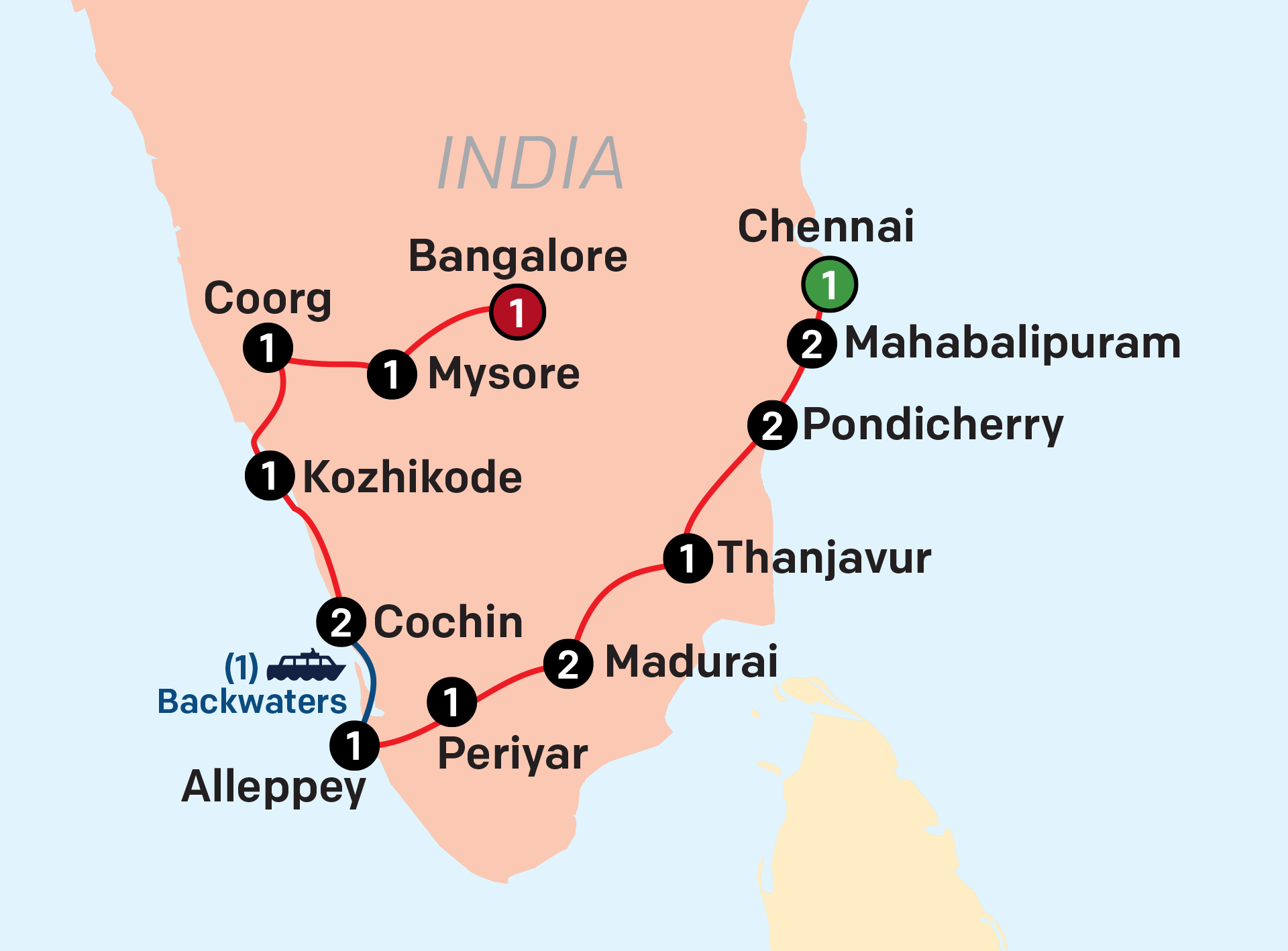 Map - South India Explorer